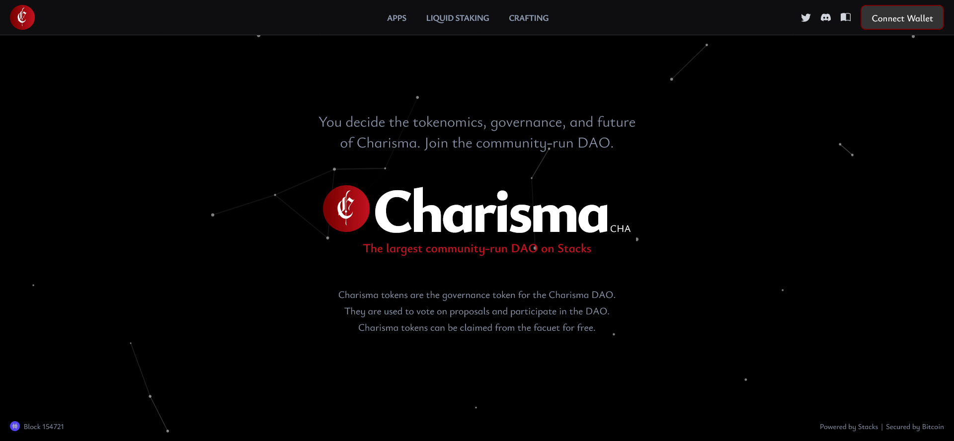 Charisma | The community-run DAO https://www.charisma.rocks/